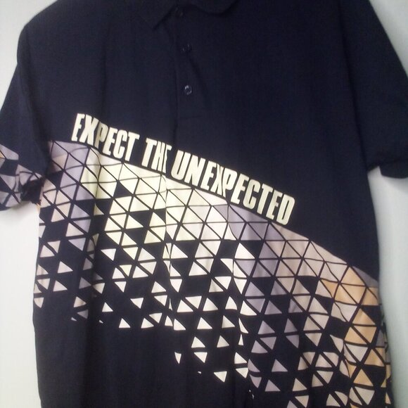 BMW Roadcrew Polo Shirt Men M Short Sleeve Expect The Unexpected Graphic Black - Picture 8 of 16